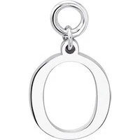 Silver Letter O Pendant Charm - 925 Silver