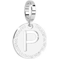 Silver Letter P Charm - Silver