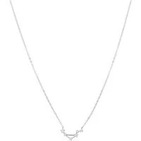 Silver Libra Constellation Necklace - Silver