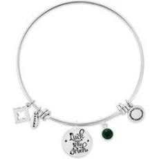 Silver Luck Of The Irish Bangle