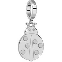 Silver Lucky Ladybird Charm - Silver