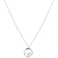 Silver Midnight Star Crystal Necklace - Silver