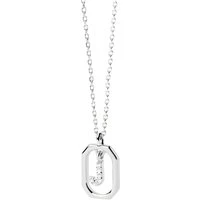 Silver Mini Letter Necklace - Letter J