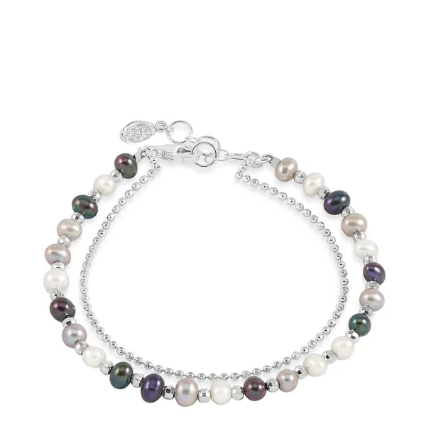 Silver Mixed Freshwater Timeless Pearl Bracelet