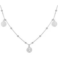 Silver Multi Coin Necklace - 925 Silver