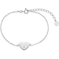 Silver Mum Heart Bracelet - 925 Silver