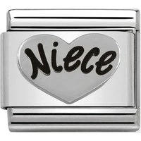 Silver Niece Charm - One Size