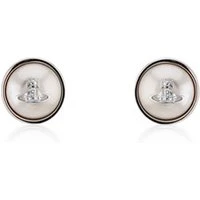 Silver Olga Pearl Earrings - Silver