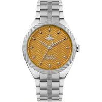 Silver + Orange Mews Watch - Silver