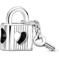 Silver Padlock Charm