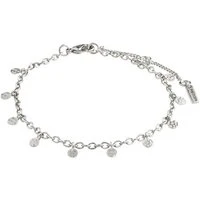 Silver Panna Disc Bracelet