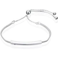 Silver Pull Friendship Bracelet - Silver