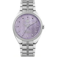 Silver + Purple Mews Watch - Silver