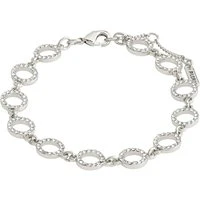 Silver Recycled Rogue Crystal Bracelet - 16cm