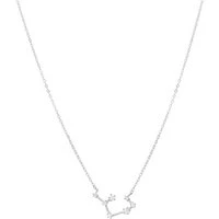 Silver Sagittarius Constellation Necklace - Silver