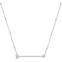 Silver SeiMia Long Arrow Charm Necklace