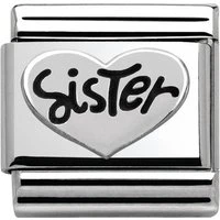 Silver Sister Charm