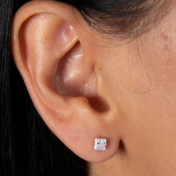 Silver Stud Earring