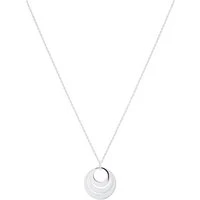 Silver Three Circle Necklace - 45cm