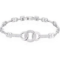 Silver Twisted Circle Bracelet