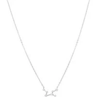 Silver Virgo Constellation Necklace - Silver