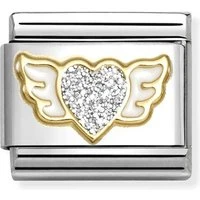 Silver Winged Heart Charm