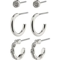 Silver Winny Hoop Gift Set - Silver