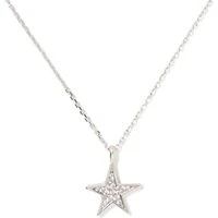 Silver You Are A Star Crystal Necklace - Silver