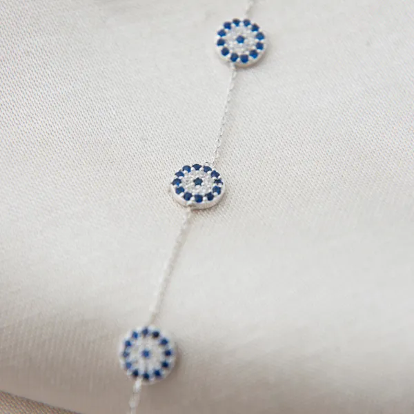 Silver/Blue Bracelet