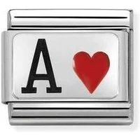 Silvershine Ace Of Hearts Charm