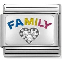 Silvershine Family Love Rainbow Charm