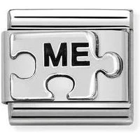 Silvershine Me Puzzle Piece Charm