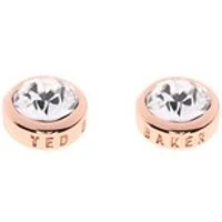 Sinaa Crystal Rose Gold Stud Earrings