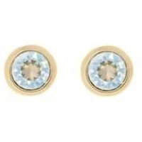 Sinaa Crystal Stud Gold Earrings