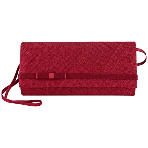 Sinamay Clutch Shoulder Bag  shoulder bag women ´s bags (One Size - dark red)