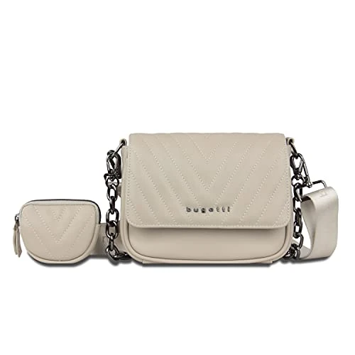 Sira Shoulder Bag for Women - Elegant Shoulder Bag with Chain, beige xs, XS