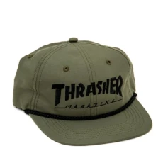 Skateboard Magazine Snapback Rope Skate Hat, Olive/Black, One Size, Olive/Black, One size Skateboard Magazine Snapback Rope Skate Hat, Olive/Black, One Size, Olive/Black, One size