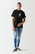 Skinny Sustainable Distressed Jeans id Wash cloth