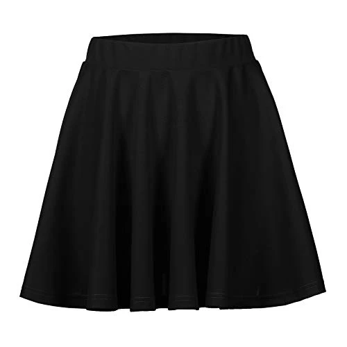 Skirt Casual Stretchy Women Solid Versatile Pleated Filled Skirt in Colour Midi Skirt Black Women's Short Sports Tennis Skirt Yoga Skirt Women's Cuddly Skirt High Rise Skirt Dance Skirt Women's Short,