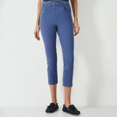 Slate Blue Cropped Jean