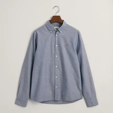 Slate Blue Shield Oxford Shirt