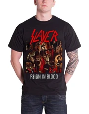 Slayer Men Reign in Blood Short Sleeve T-Shirt, Black, Medium Slayer Men Reign in Blood Short Sleeve T-Shirt, Black, Medium