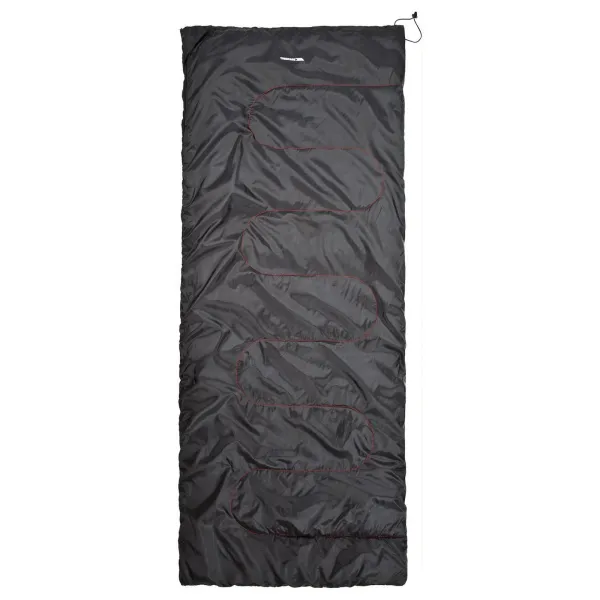 Sleeping Bag Envelop 3 Season Polycotton Black - Size One Size