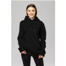 Sleeve Hoodie Black M Hoodie Tops Unisex Genderless Sustainable