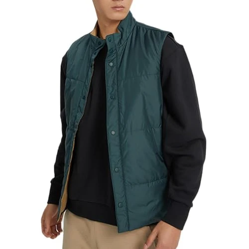Sleeveless Down Jacket Green Insulated Vest Green M, Green