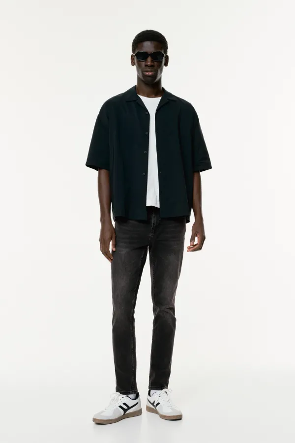 Slim Fit Jeans - Faded black