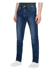 Slim Fit Stone Indigo Wash Jeans Indigo Denim 32W 32L Slim Fit Stone Indigo Wash Jeans Indigo Denim 32W 32L