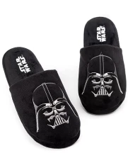 Slippers For Men | Adults Dark Side Darth Vader House Shoes | Novelty Merchandise Gifts For Him | Memory Foam Polyester Slip On 11-12 UK