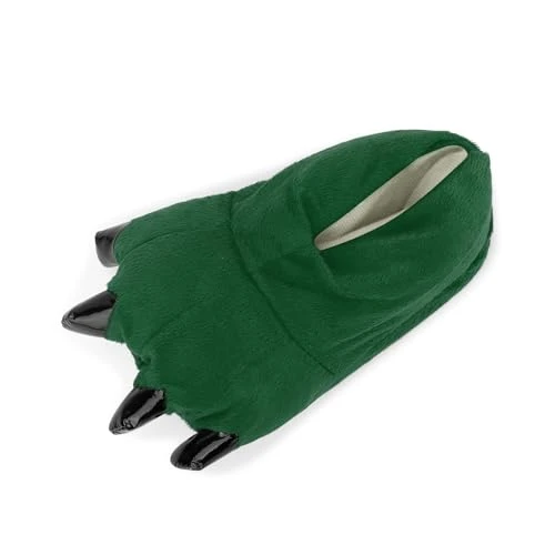 Slippers Unisex Animal Fantasy Plush Slippers Paw Cosplay Green M(Adult 35-39)