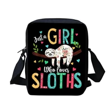 Sloth Gifts Purse Small Crossbody Bag for Women Girly Cellphone Pouch Mini Shoulder Bag with Strap Sling Bag Love Sloths Sloth Gifts Purse Small Crossbody Bag for Women Girly Cellphone Pouch Mini Shoulder Bag with Strap Sling Bag Love Sloths
